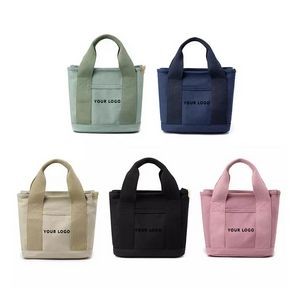 Insulated Grocery Tote Bag With Zippered Top, custom tote bag with logo imprint 4