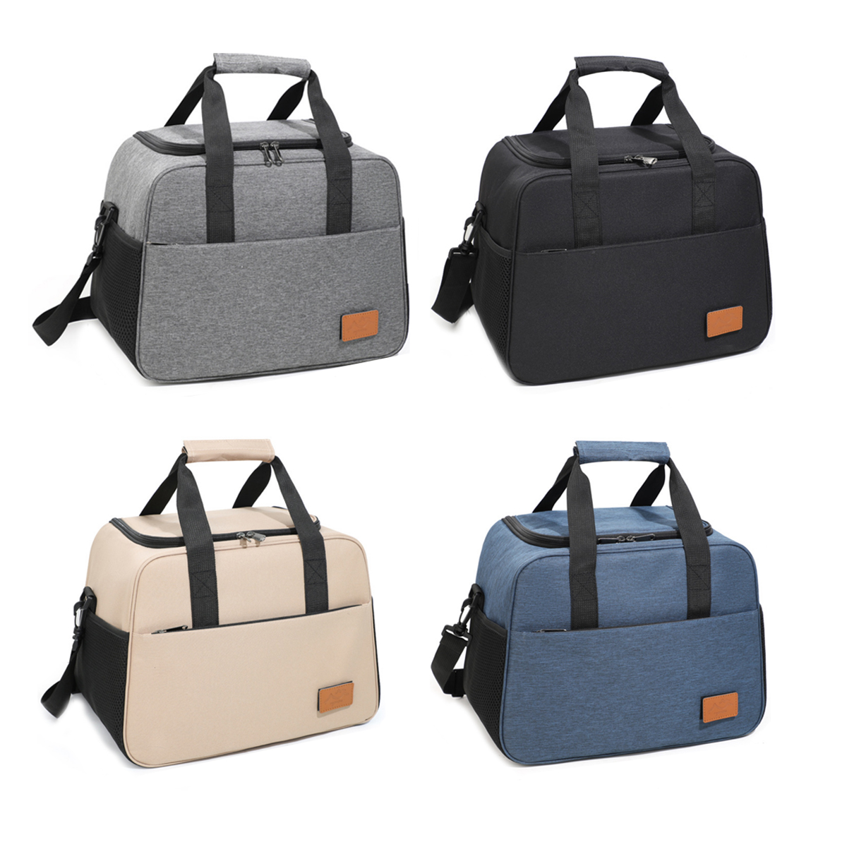 Insulated Picnic Lunch Cooler Tote Bag with Shoulder Strap 4