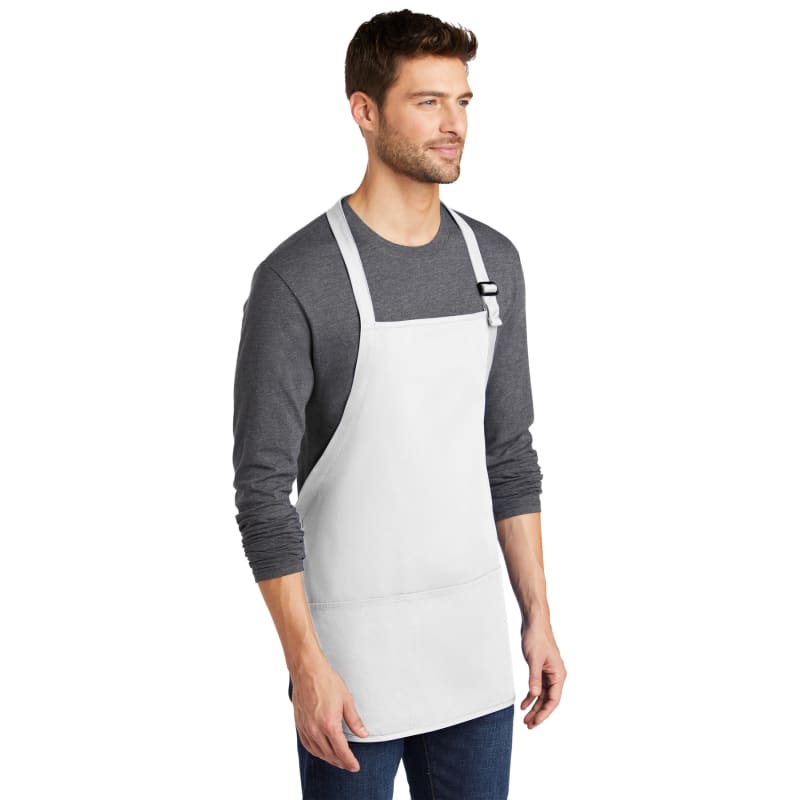 Port Authority Medium-Length Apron With Pouch Pockets. 4