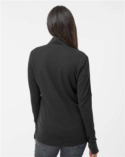 Women's 3-Stripes Quarter-Zip Sweater Pullover - A555 32
