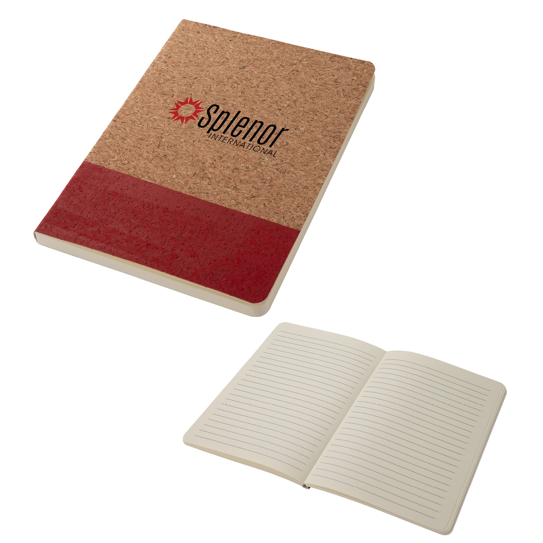 Boardwalk Two-Tone Cork Junior Notebook 9