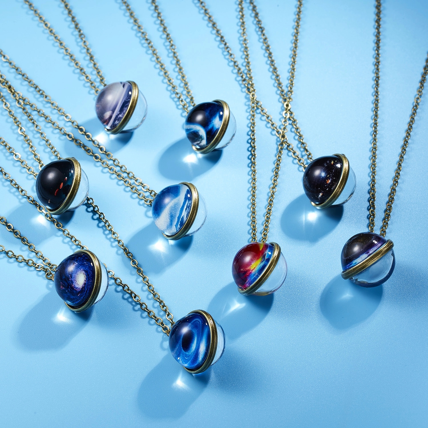 Galaxy Necklace Universe Jewelry Art Print Pendant 8
