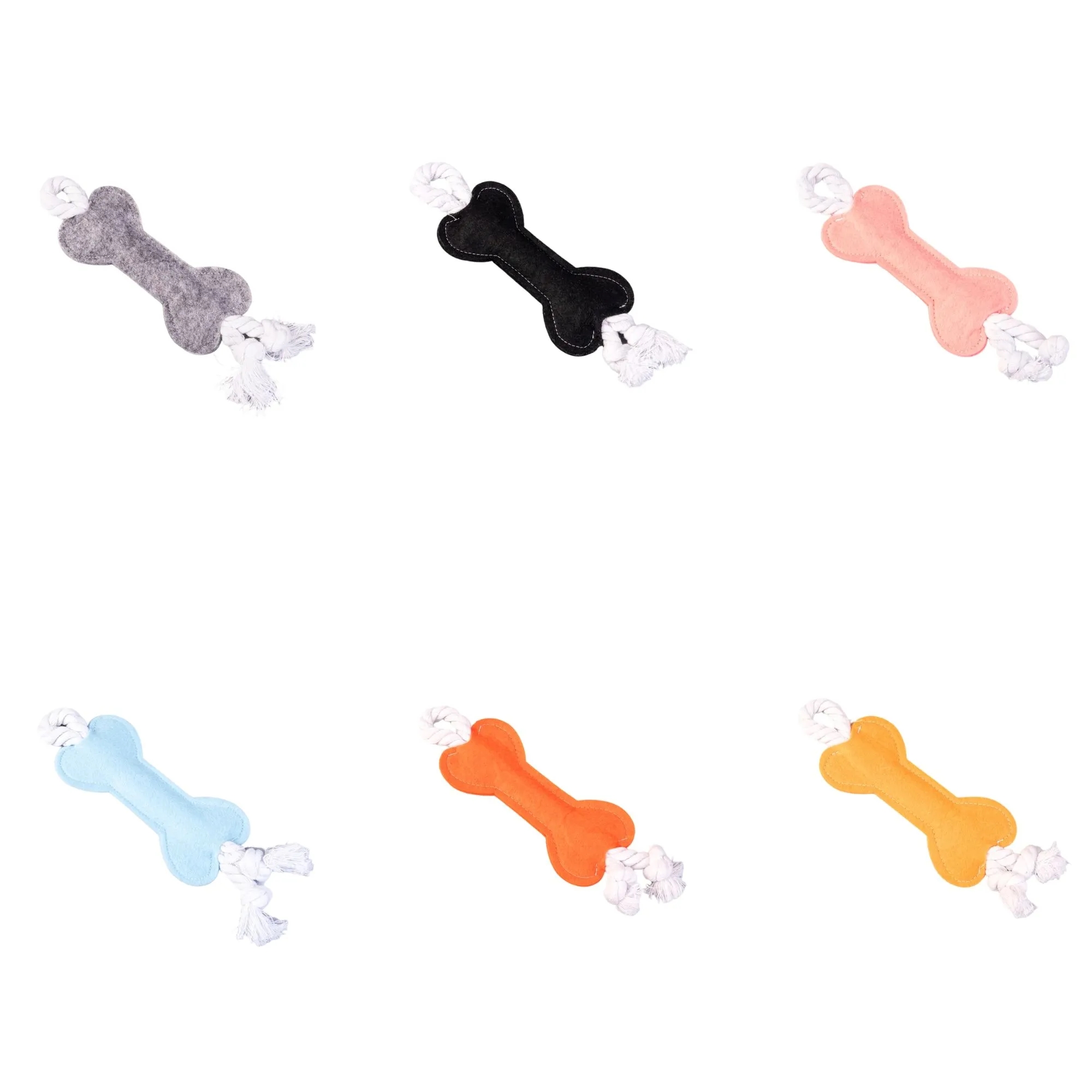 Dog Bite Resistant Cotton Rope Teething Toy 4