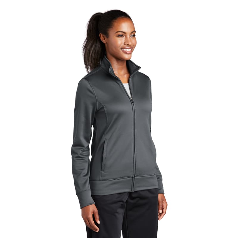 Sport-Tek Women's Sport-Wick Fleece Full-Zip Jacket. 7