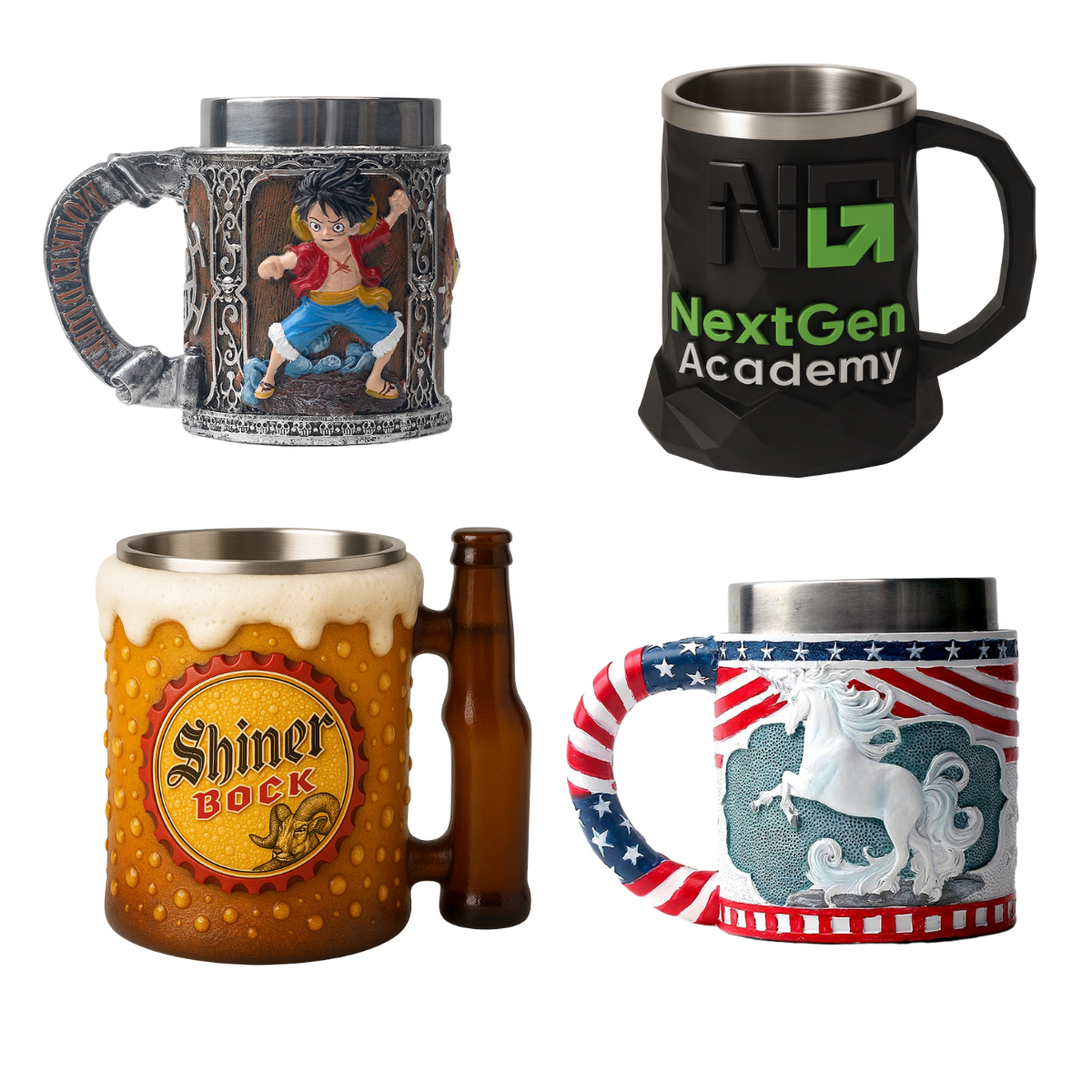 EpicMug Customizable Resin Molded Exterior Mug - Stainless Steel 450ML 17