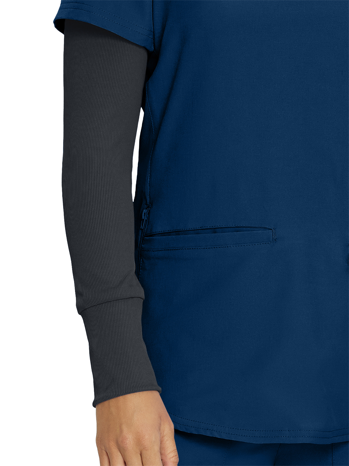 Landau - Forward - Women's One-Pocket Long-Sleeve Crew Neck Underscrub Tee 44