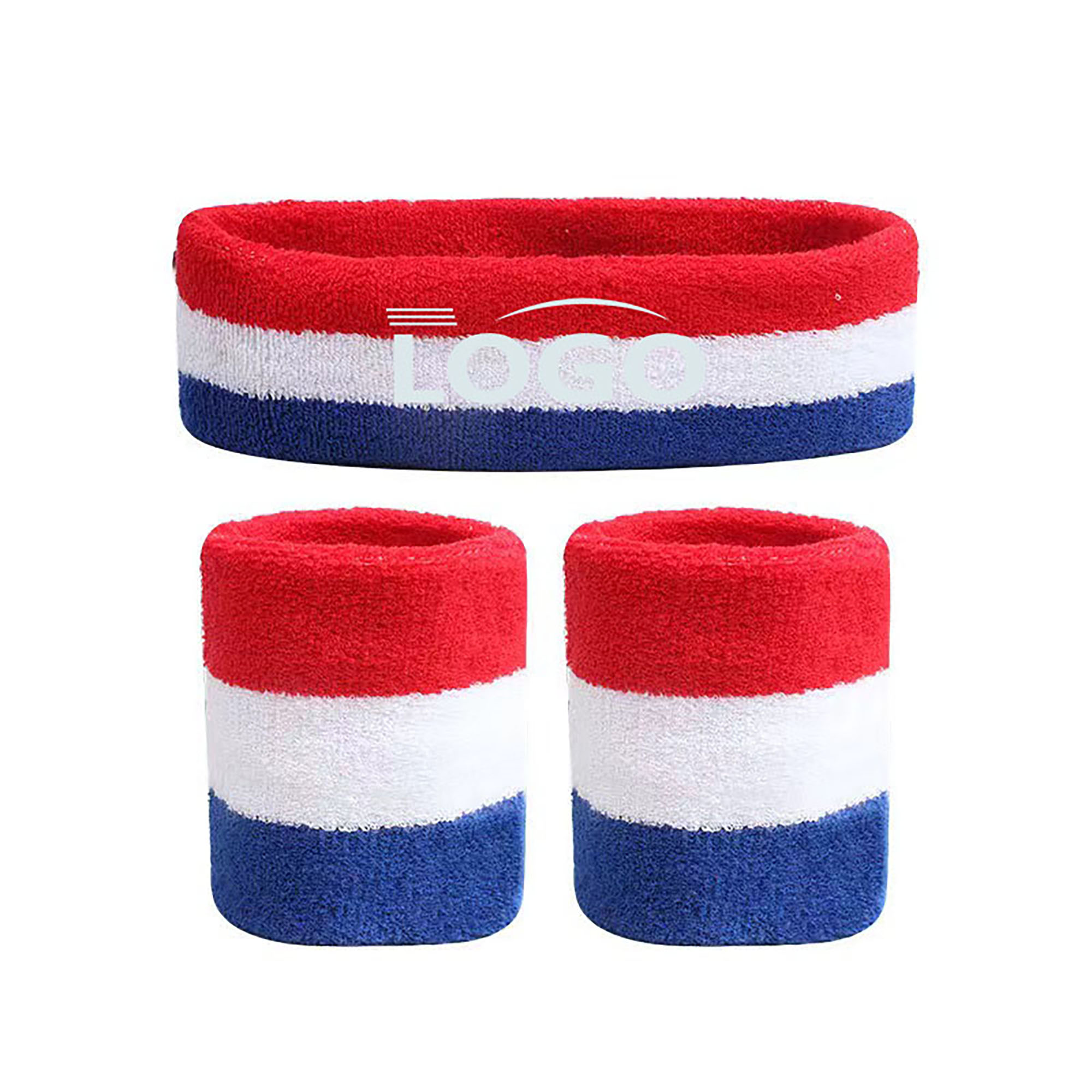 MOQ50 Embroidery Sports Wristband Sweatband 1