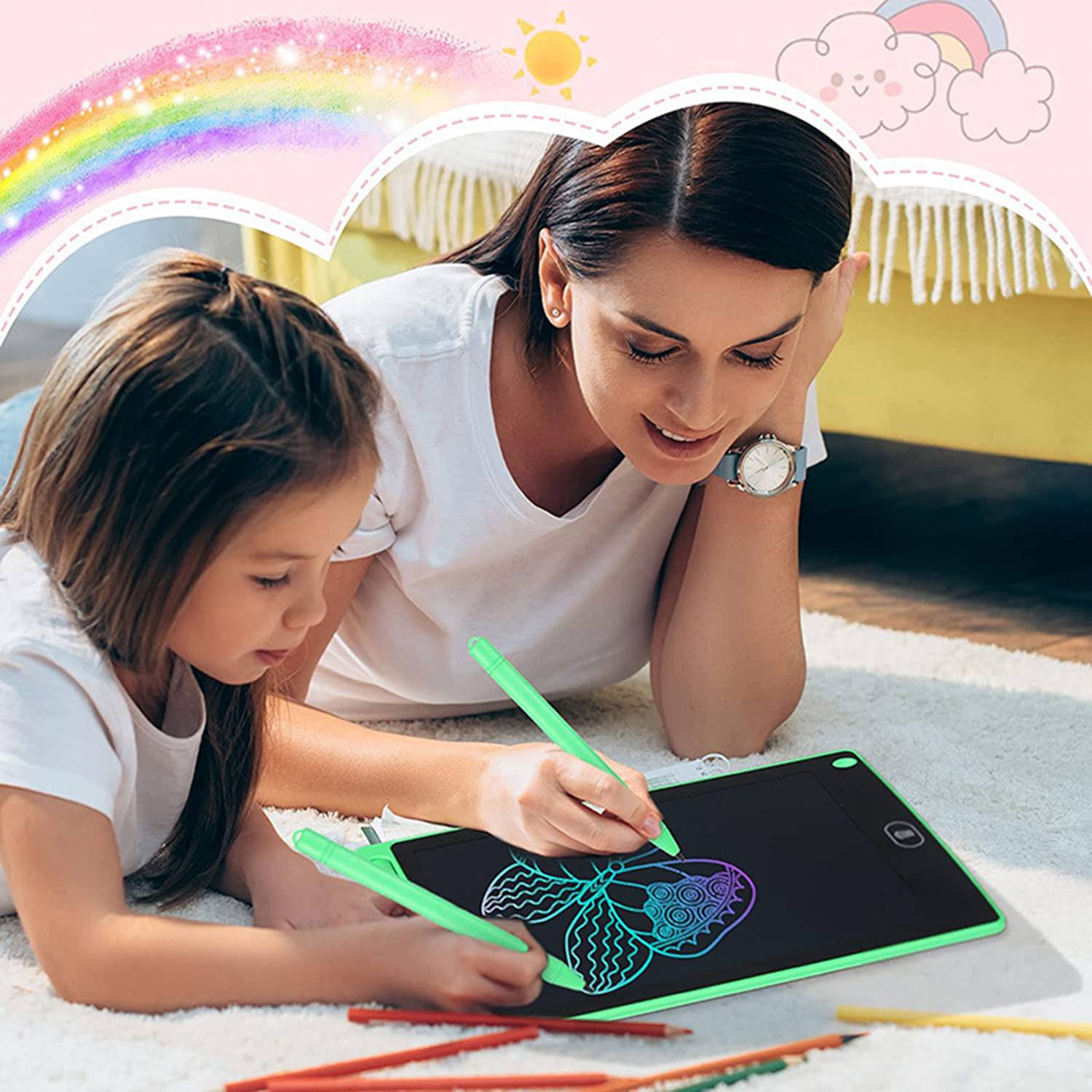 10 Inch Erasable LCD Writing Tablet w/ Pen for Kids 7