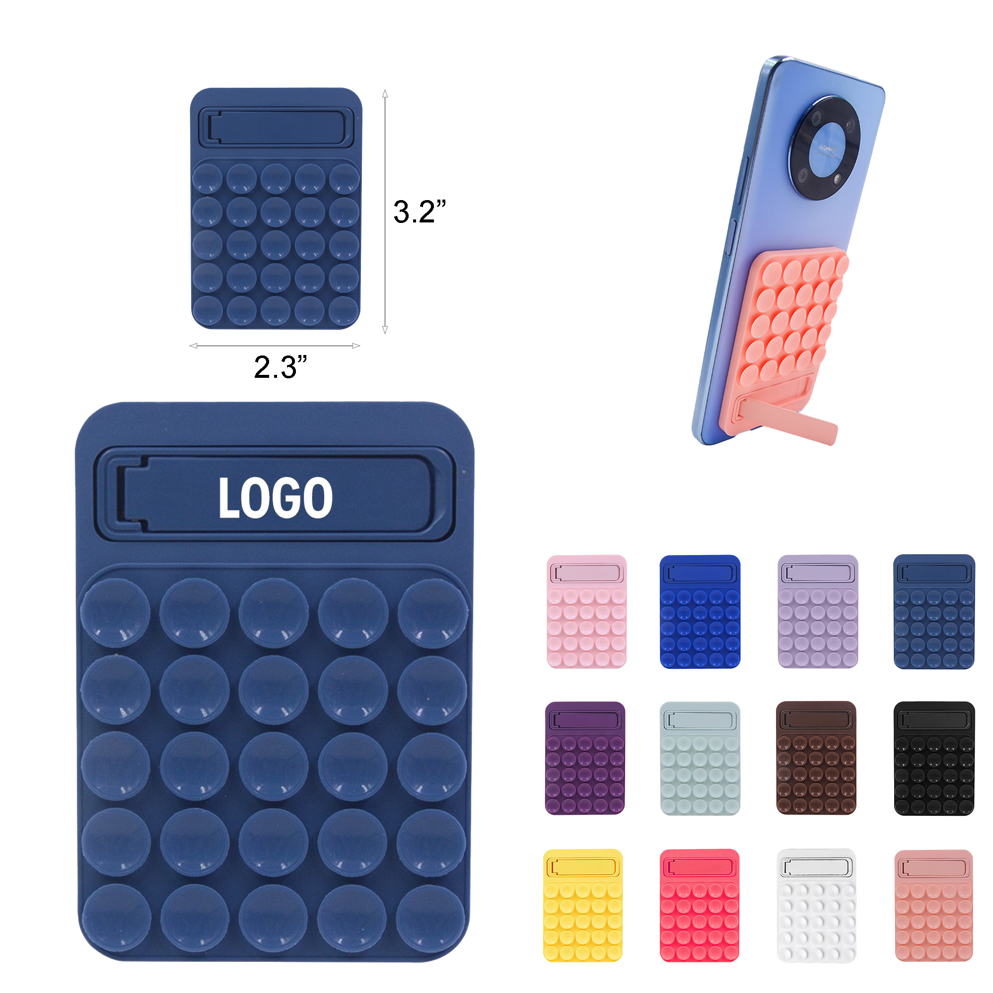 Compact Silicone Phone Stand with Multi Suction Cup Design 2