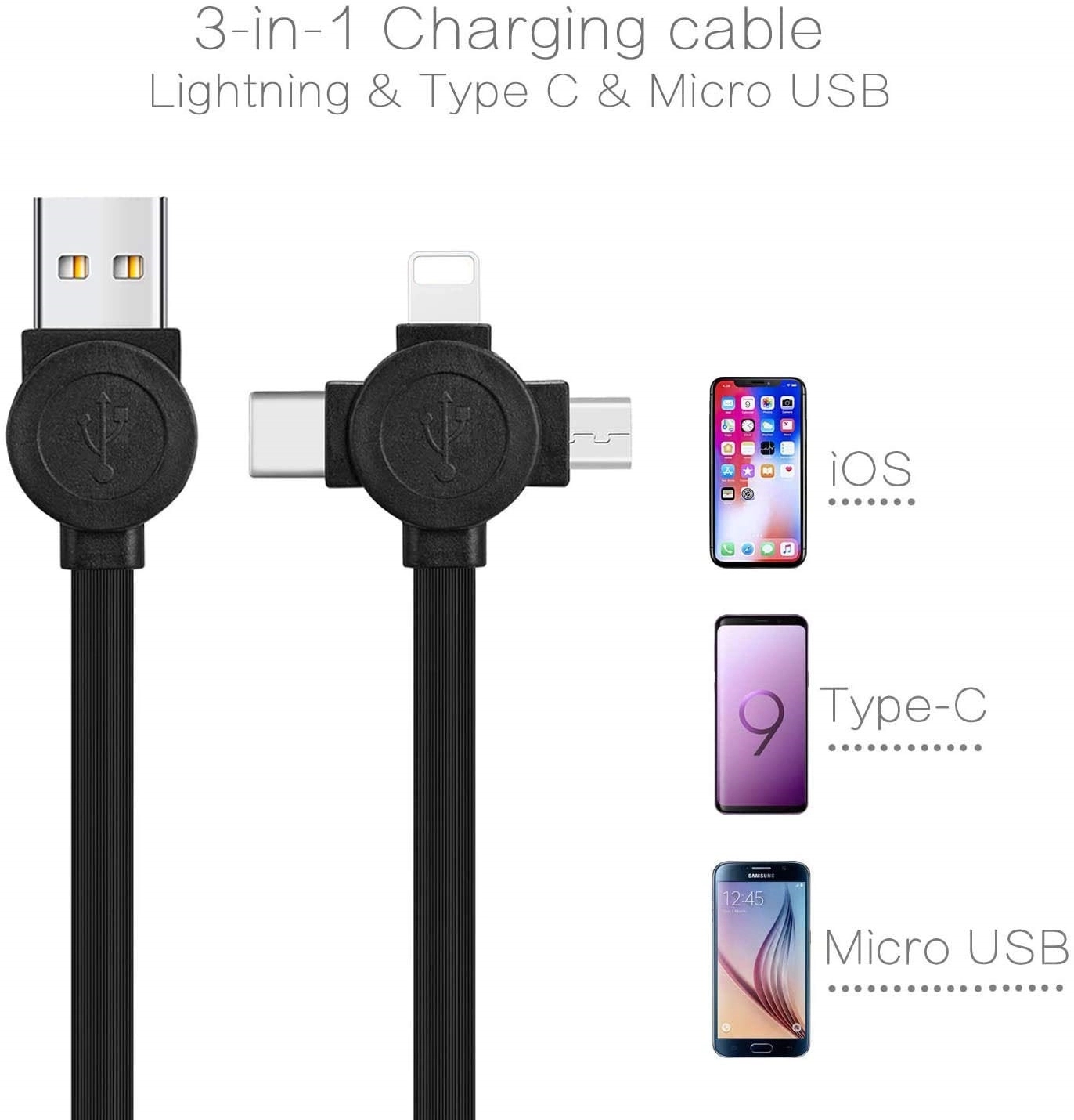 5Ft/1.5m Retractable Fast Charger Cord 2
