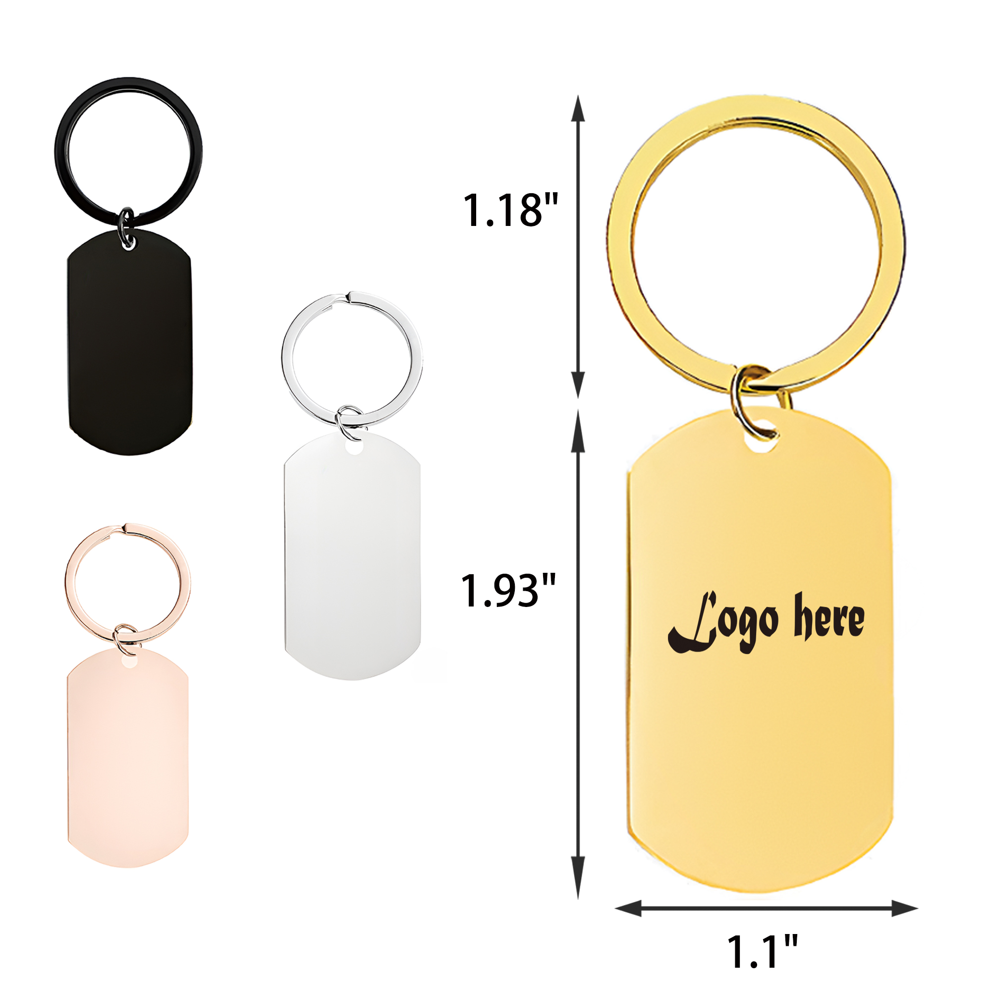 MOQ 50 PCS Compact Stainless Steel Keychain 2