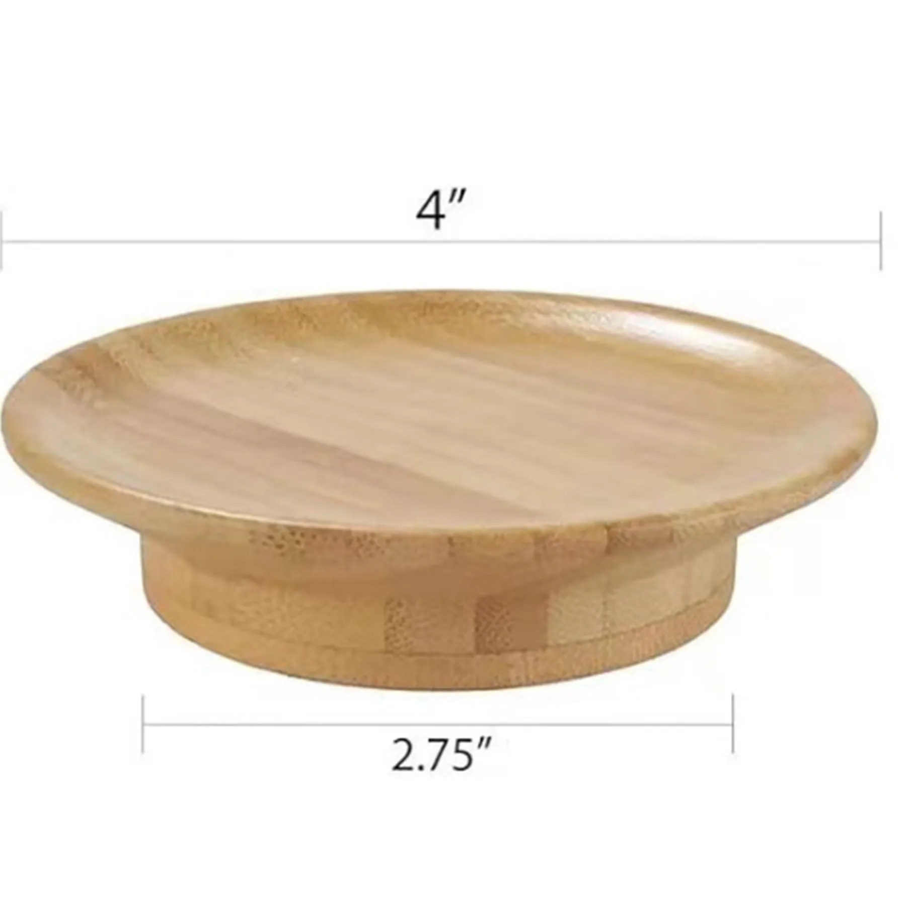 Wooden Wine Glass Lid Dessert Treat Tray 3