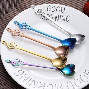 5.31 Inch Music Note Heart Shaped Spoon 6