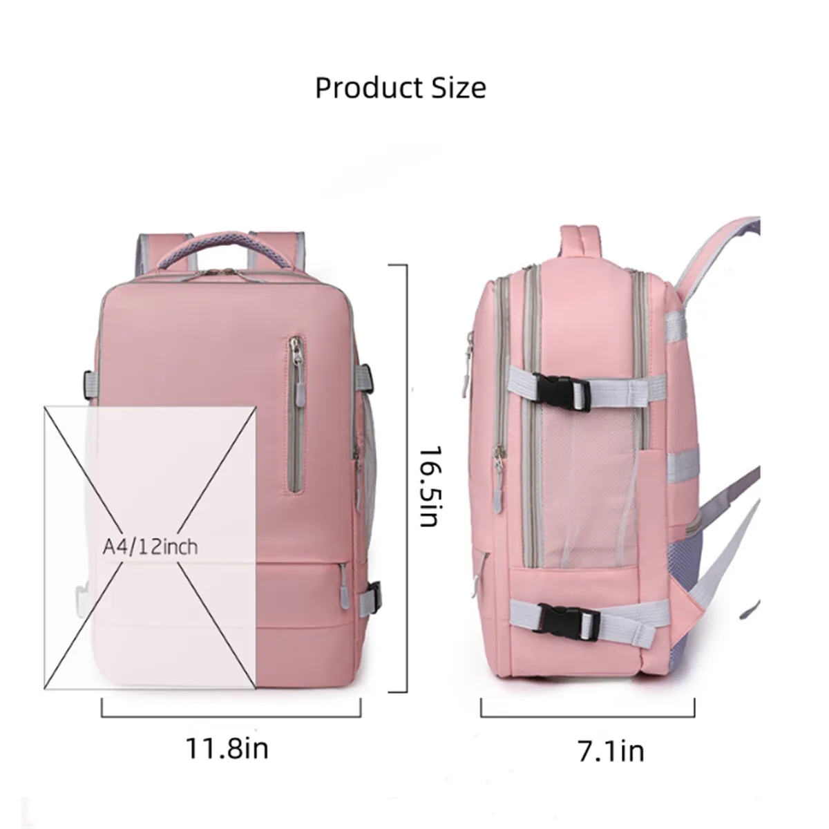 Carry-on Travel Backpack for Men Women 6