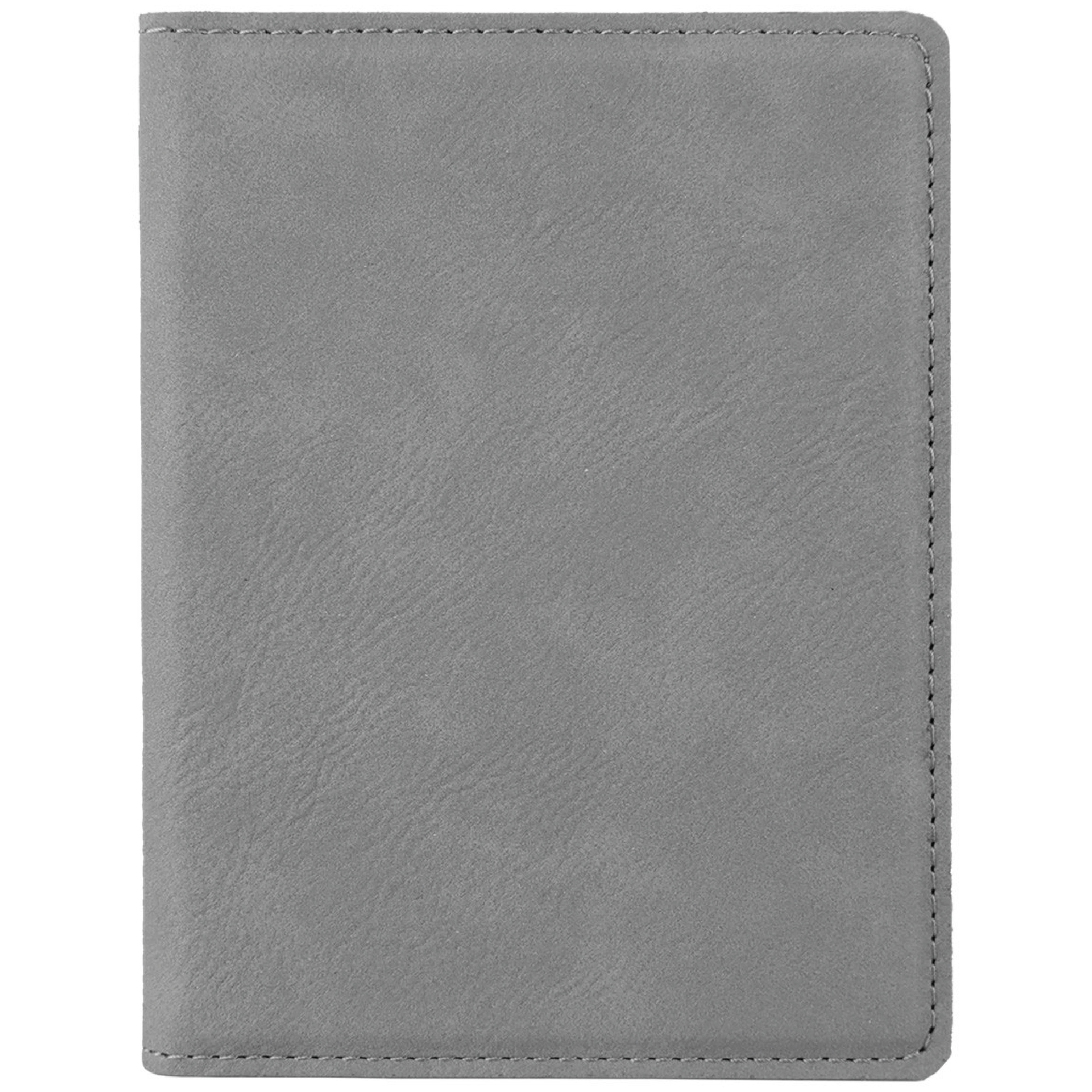 Gray Leatherette Passport Holder 4