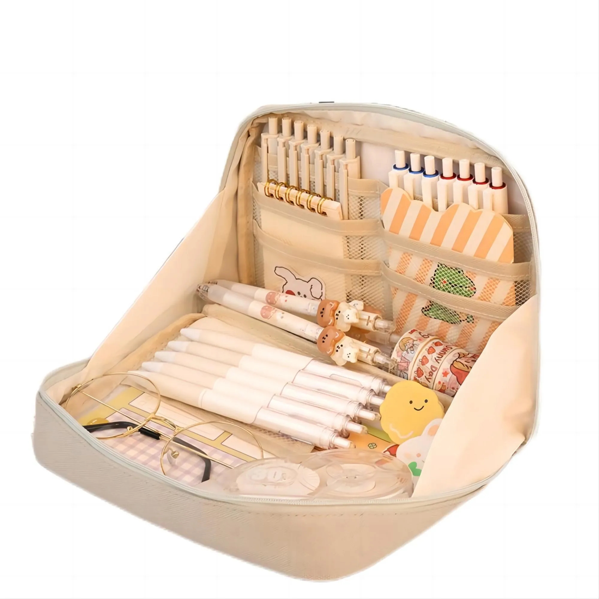 Large Capacity Canvas Pencil Case 2