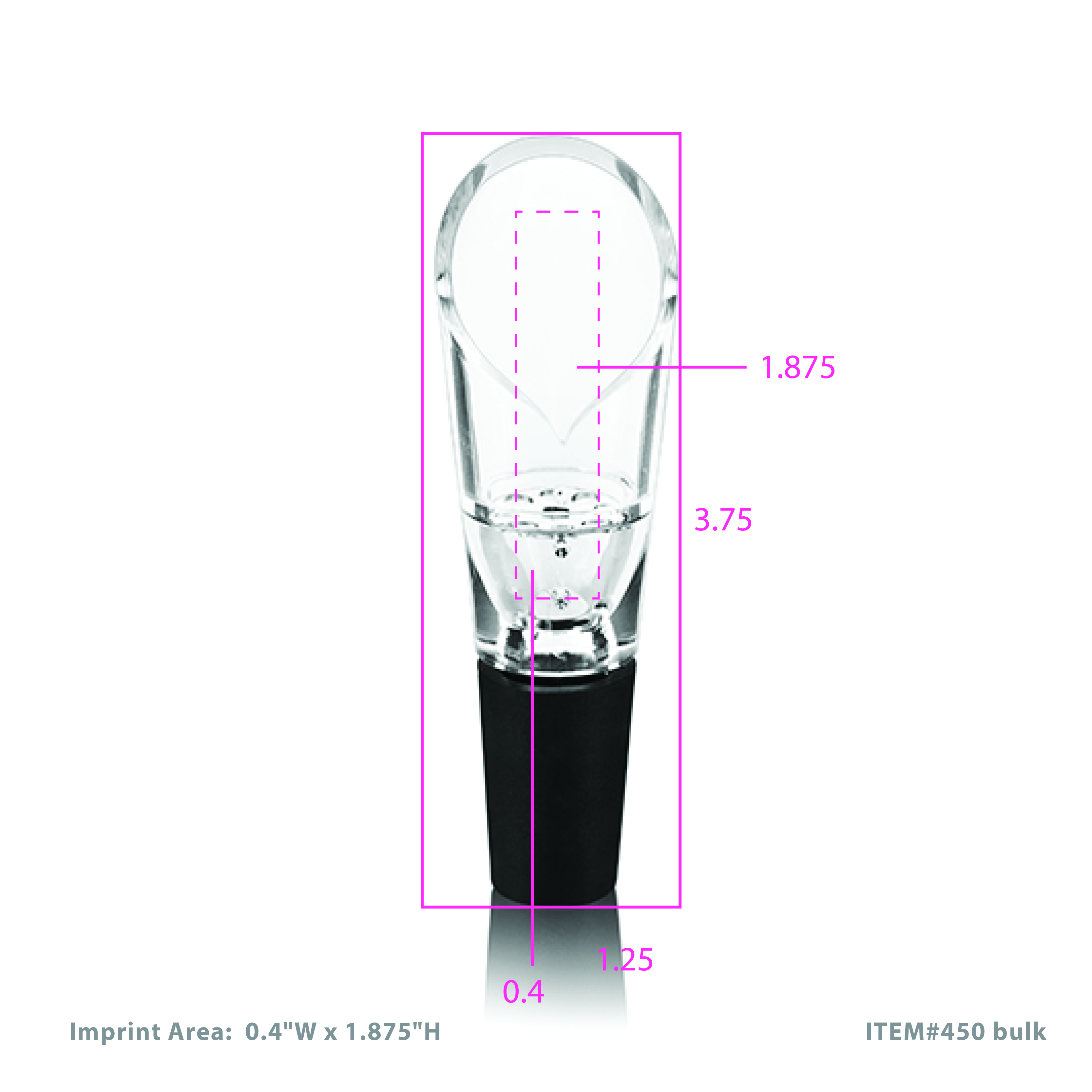 True® Aerial™: Aerating Wine Pourer 5