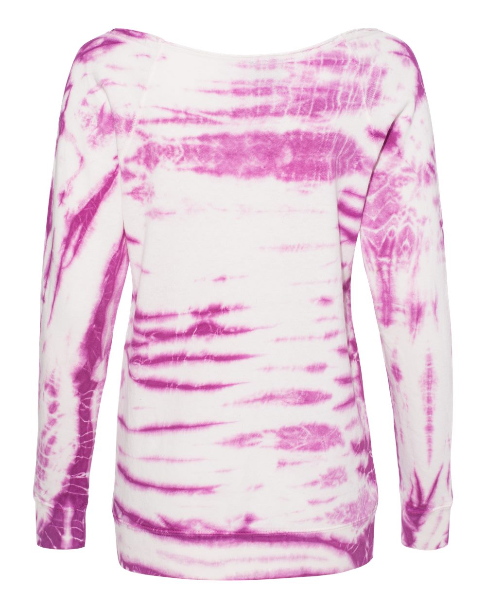 Women's French Terry Off-the-Shoulder Tie-Dyed Sweatshirt - W20173 1