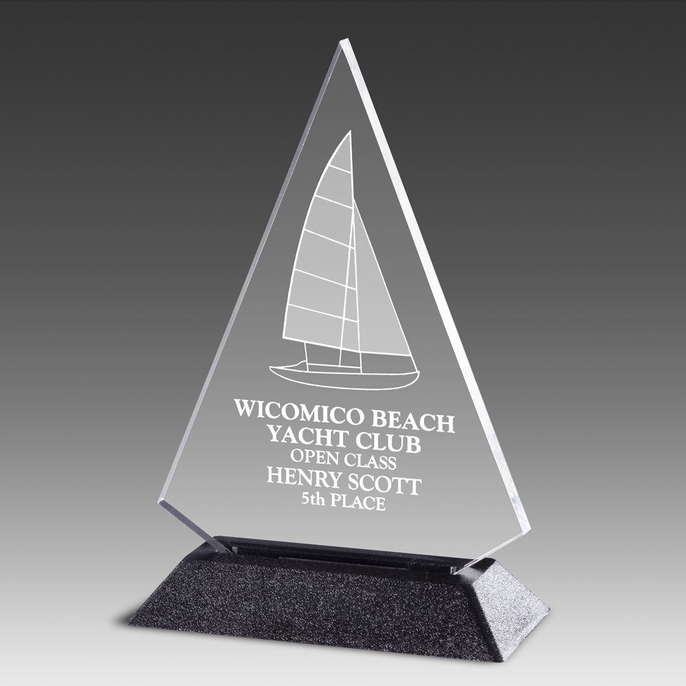6.5" Pop-Triangle Pop-In Acrylic Award 1