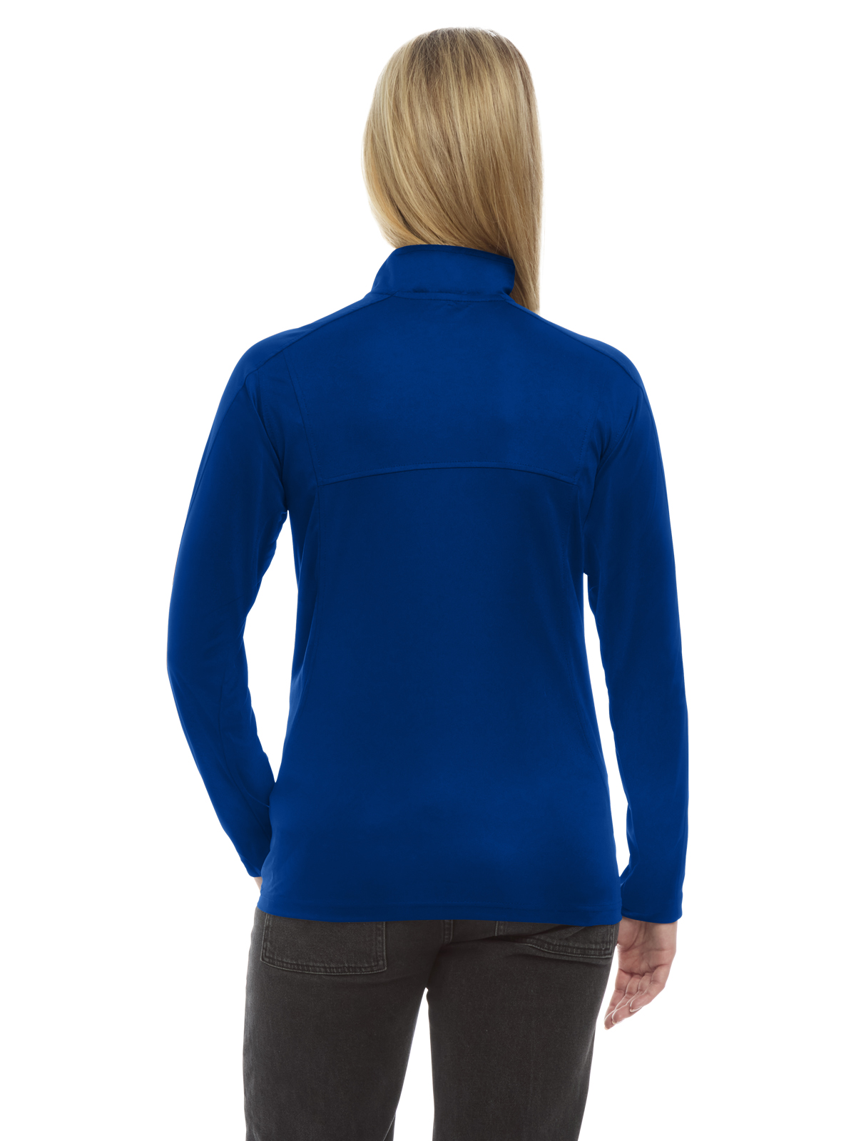 Blue Generation - Women's Pocketless Wicking Long Sleeve Zip Pullover 14