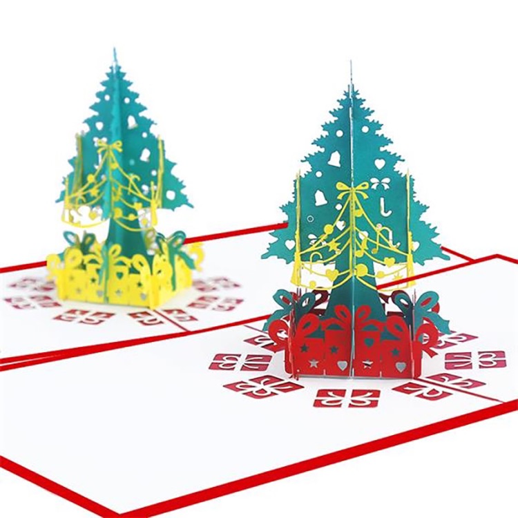 3D Christmas Tree Greeting Cards 4