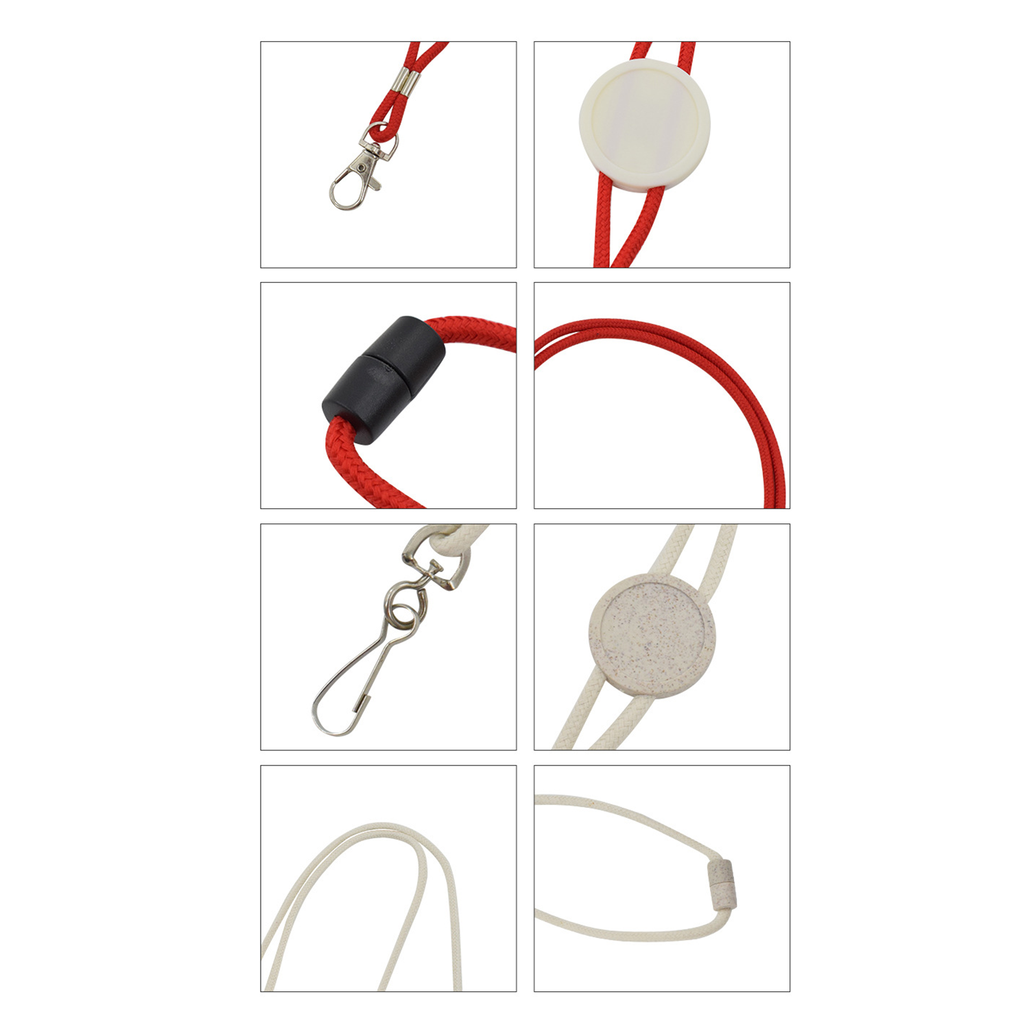 Dual Tone Hanging Lanyard with Metal Clasps 6