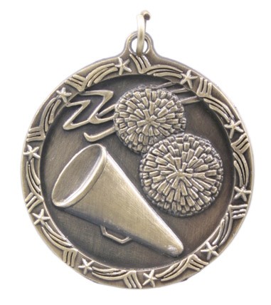 Cheerleading Shooting Star Medal, 1 3/4" 2