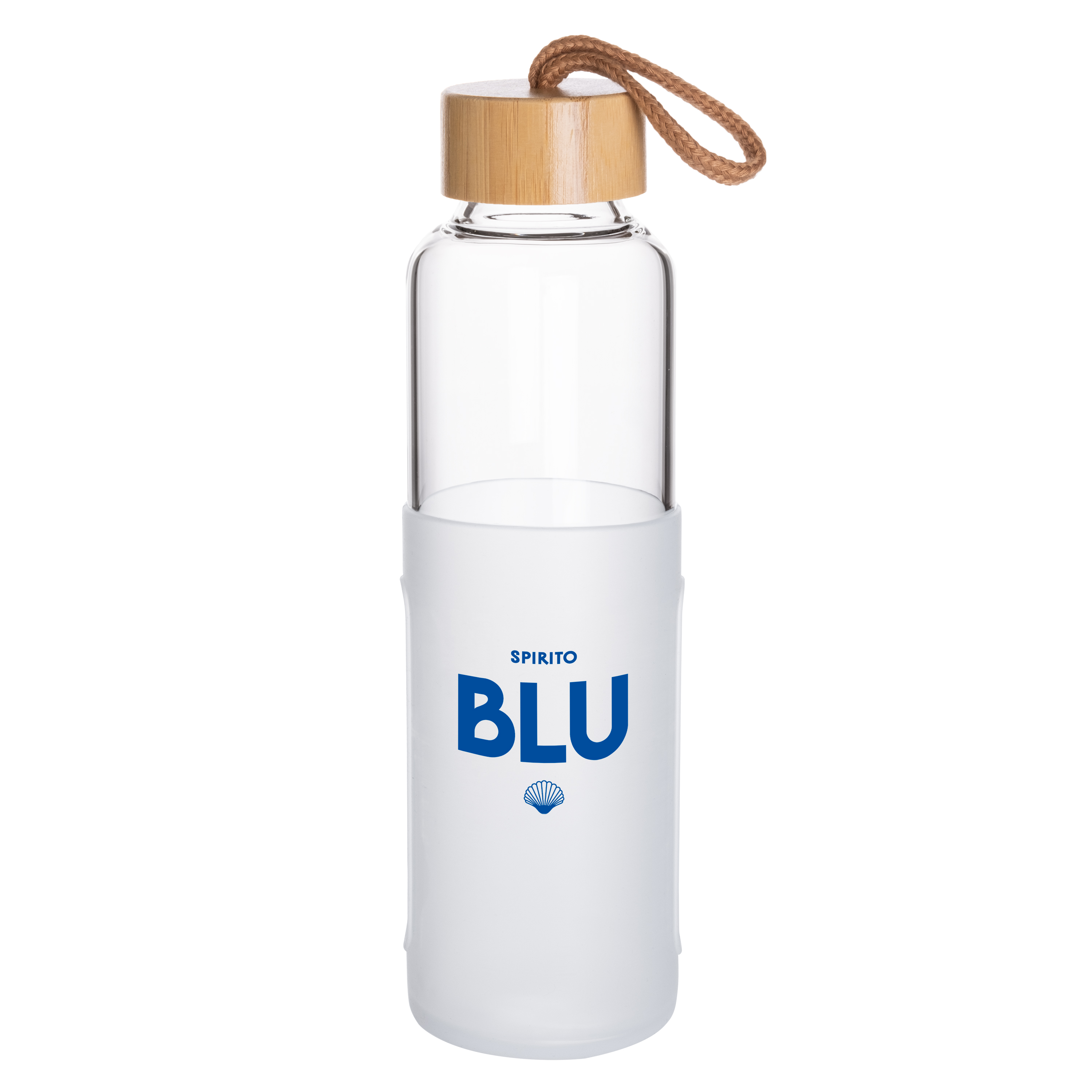 16 Oz. Glass Bottle w/Bamboo Cover Lid & Silicone Sleeve 3