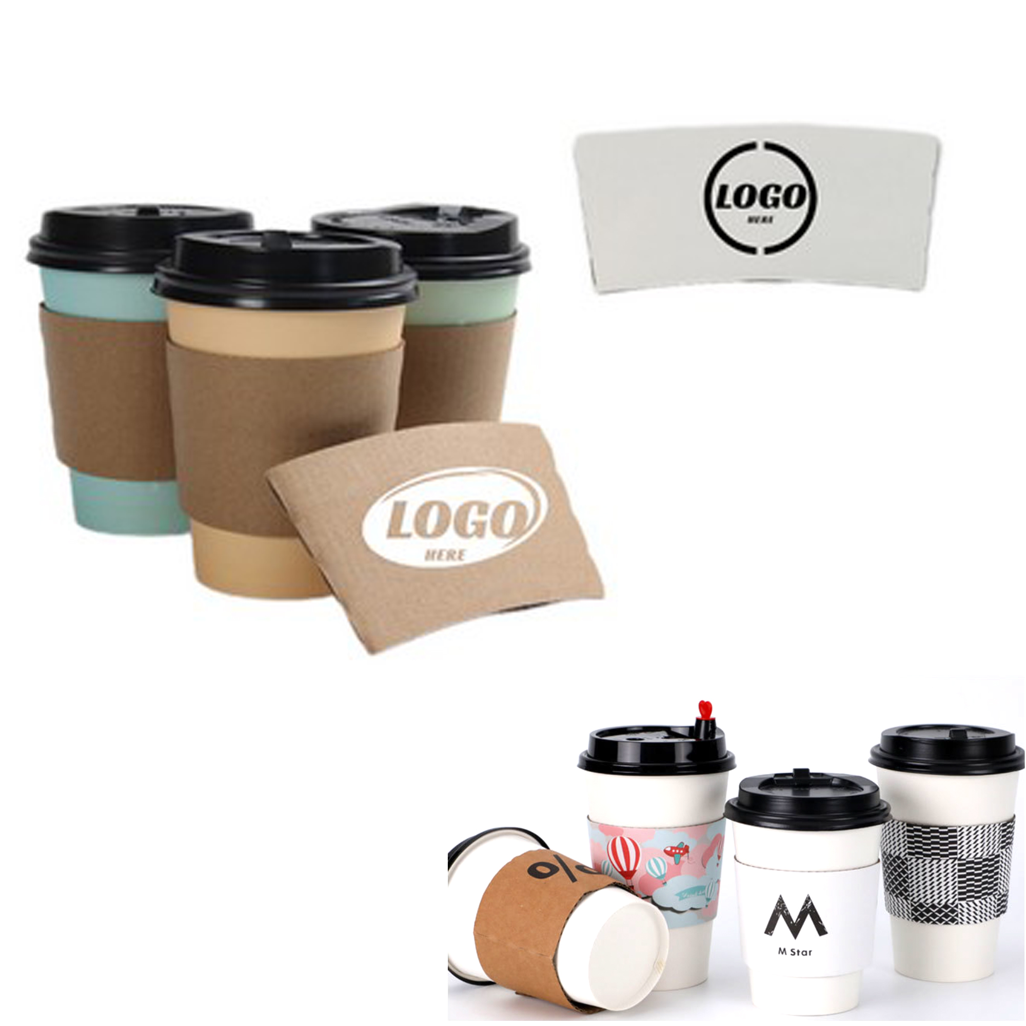 Full Color Kraft Paper Cup Sleeve 2