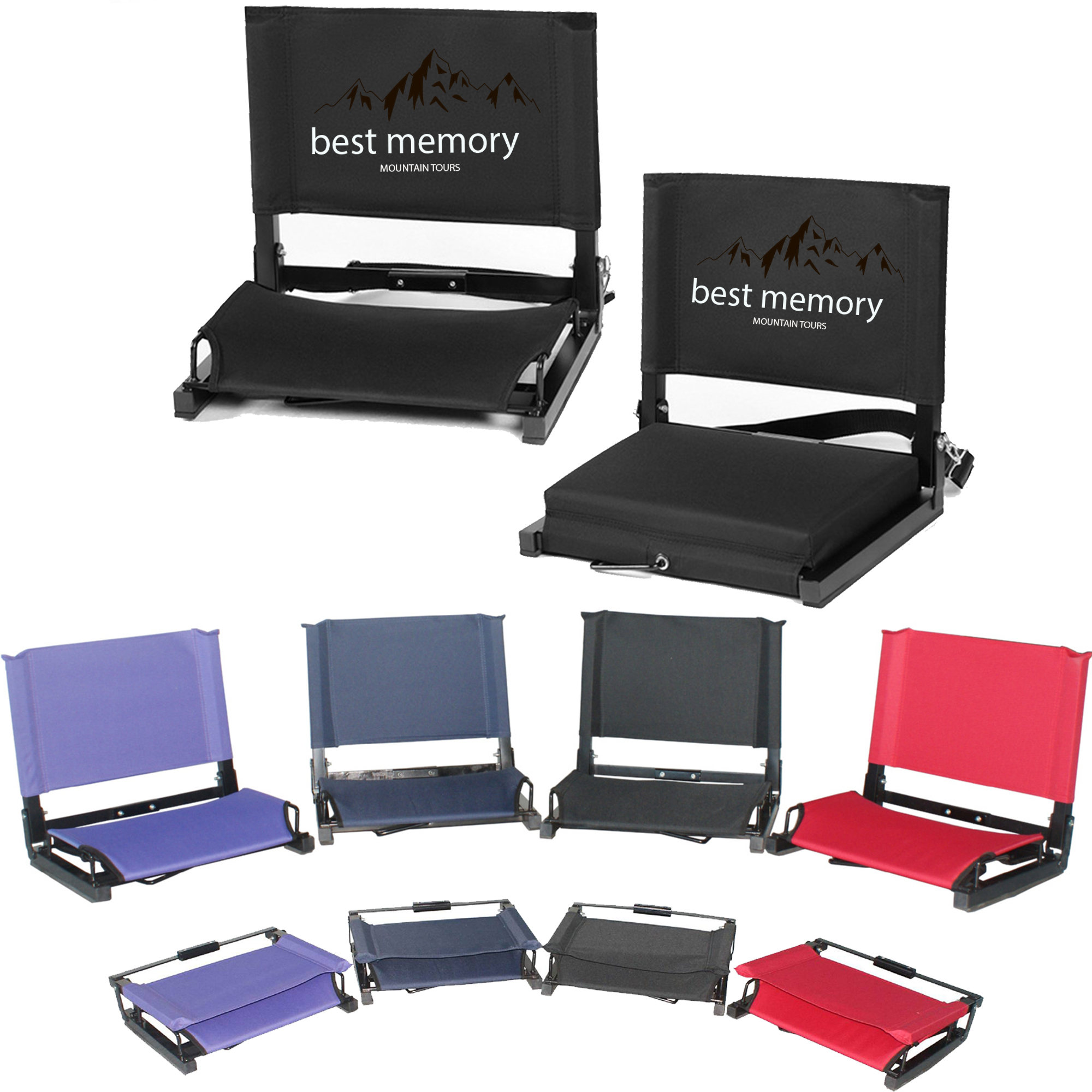 Portable Reclining Stadium Seat Chairs for Bleachers 3