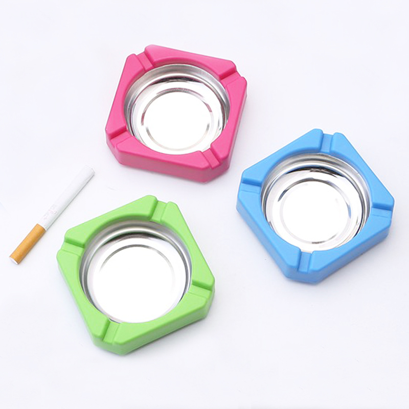 Color Stainless Steel Ashtray 2