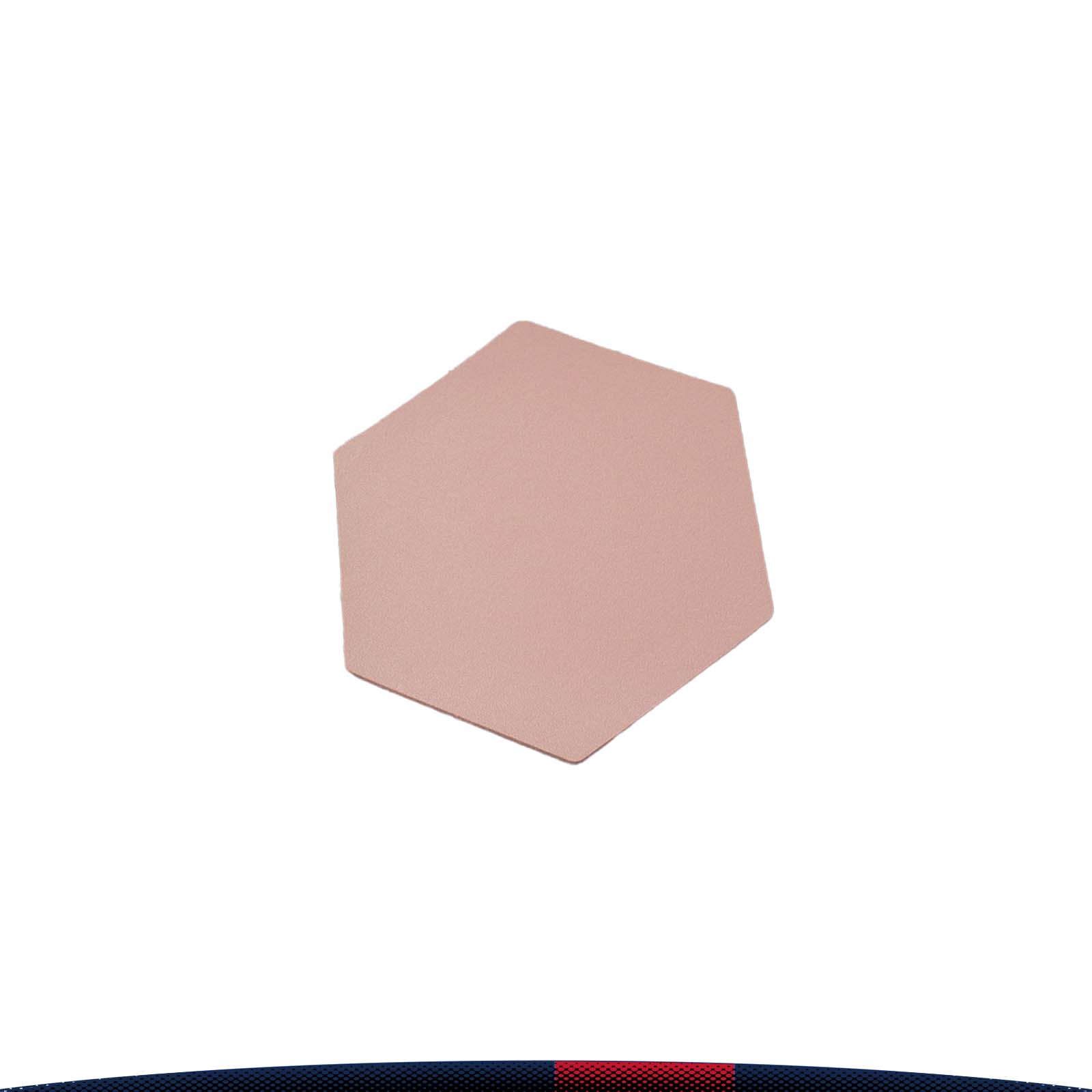 Hexagon PU Leather Coaster 3