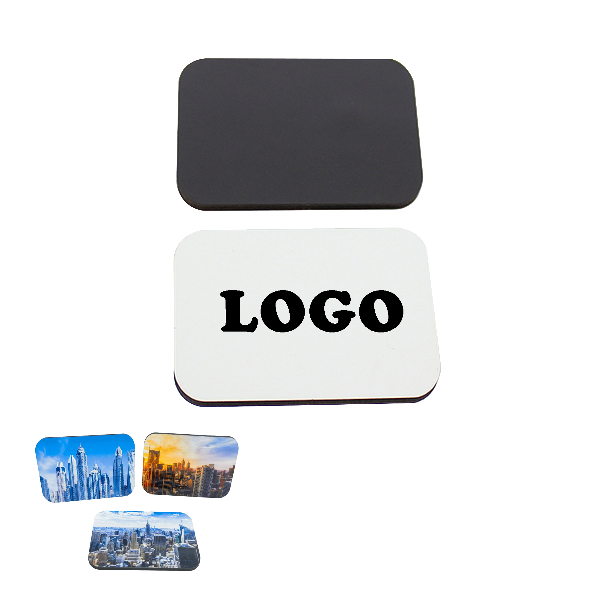 MOQ 50 Rectangle Fun Design Magnetic Stickers 2