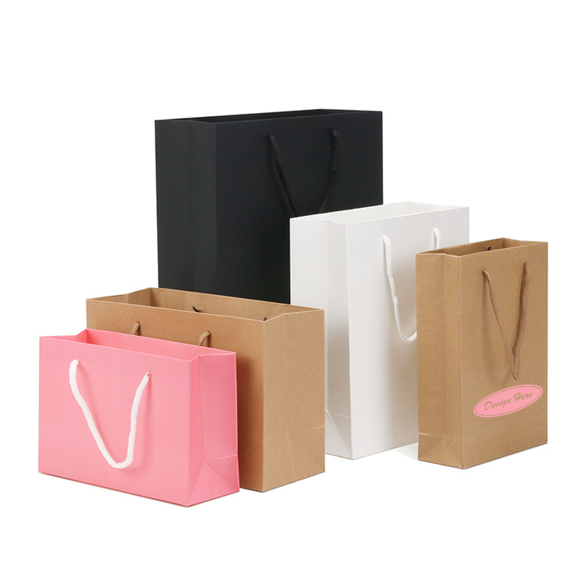 Sustainable Kraft Brown Paper Bags for Packaging 2