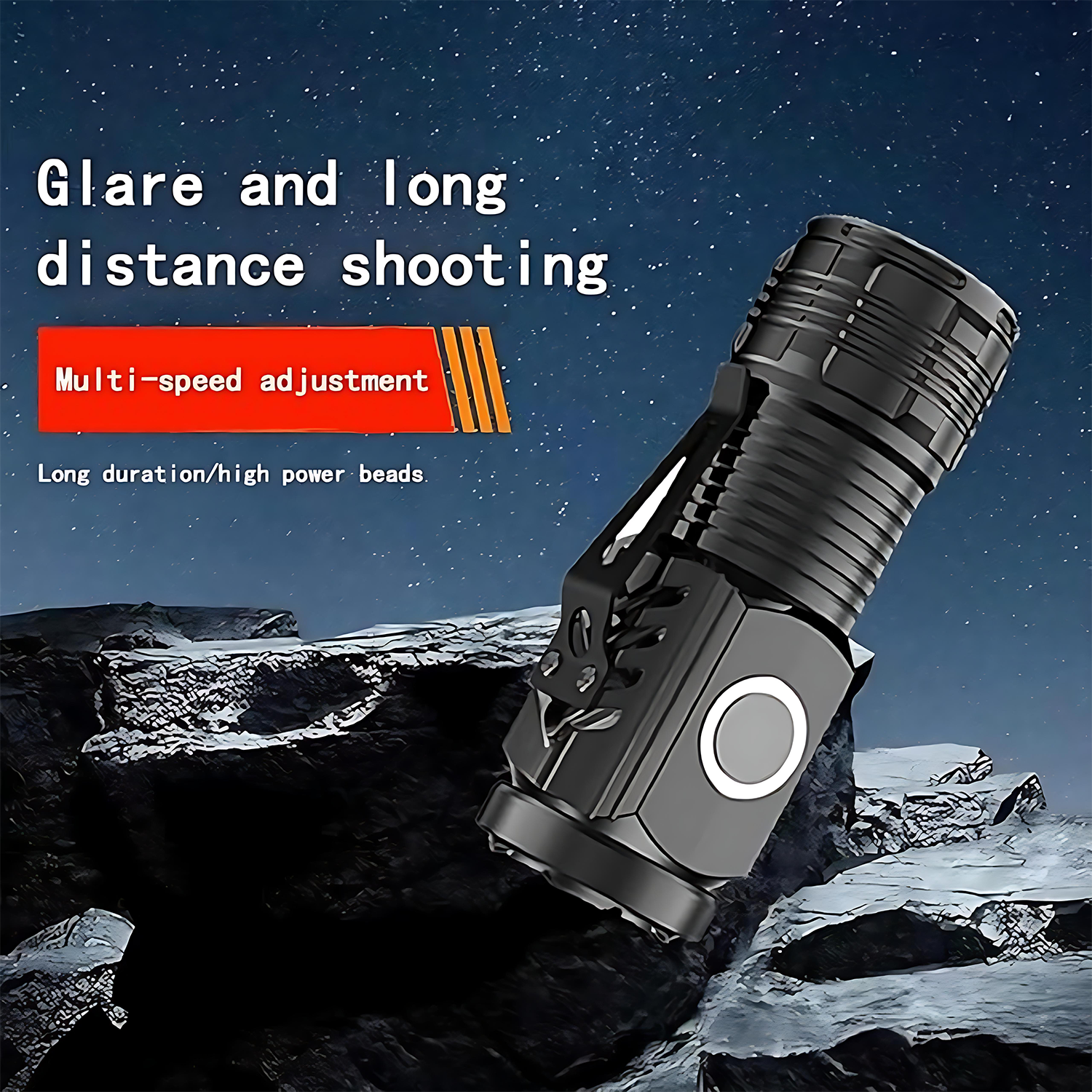 Three-Eyed Rechargeable LED Flashlight 6