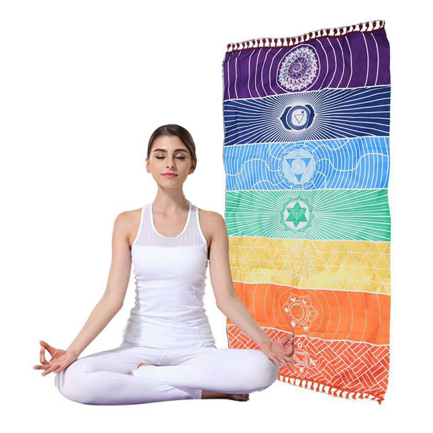 Rainbow Chakra Yoga Mat 1
