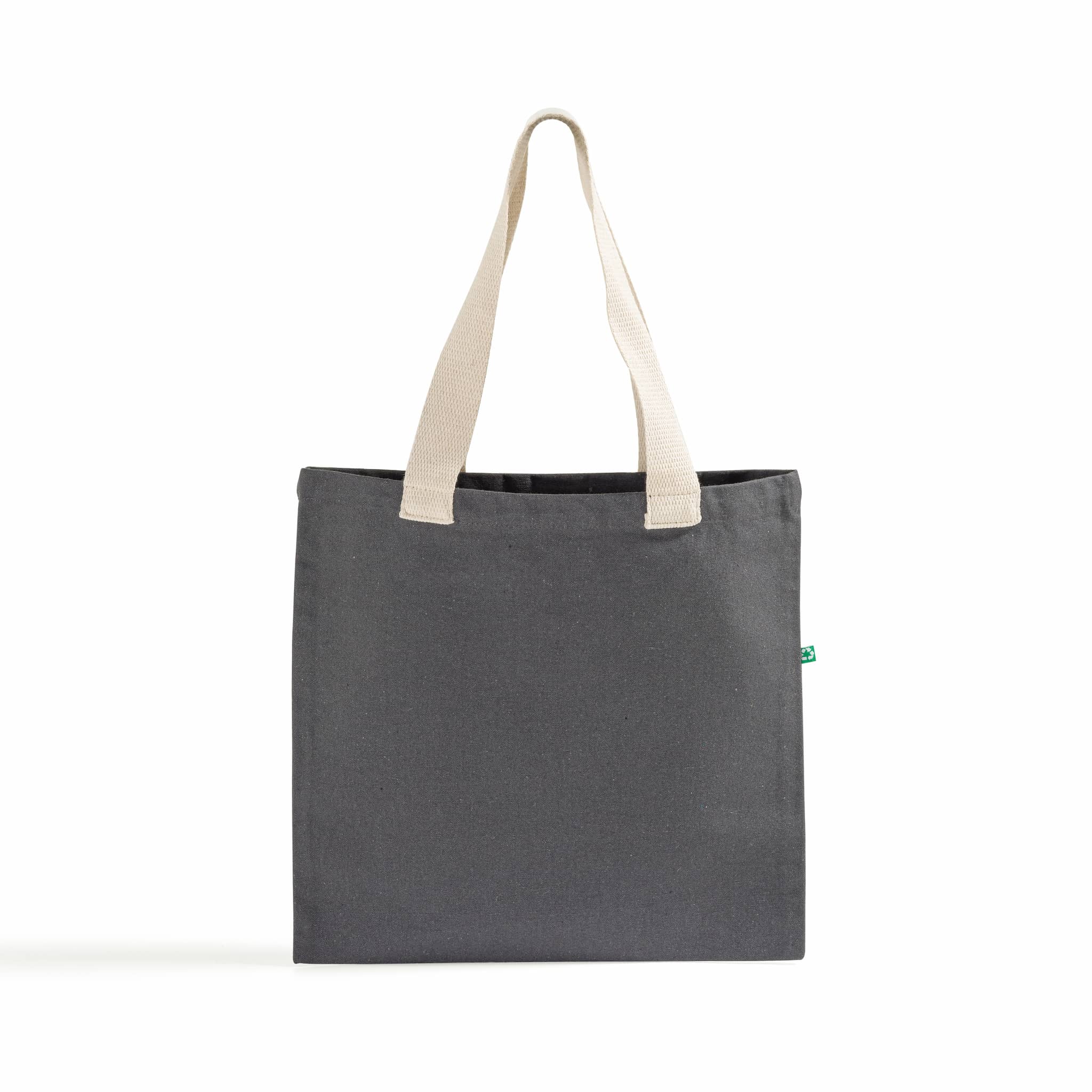 Recycled Canvas Trendy Flat Tote Bag 7