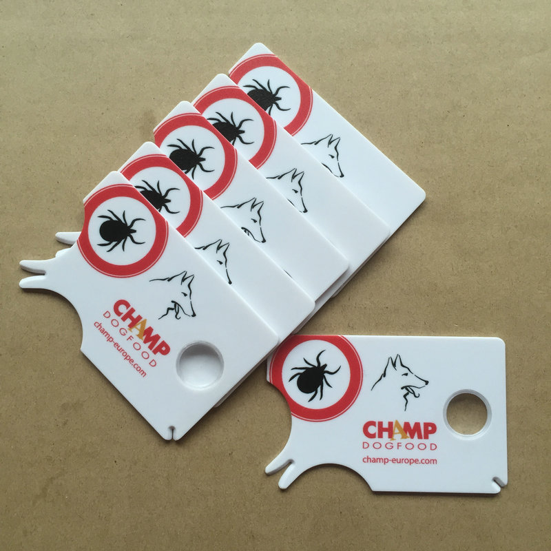 Small Tick Card with Magnifier Tick/ Remover Card with Magnifying Glass 2