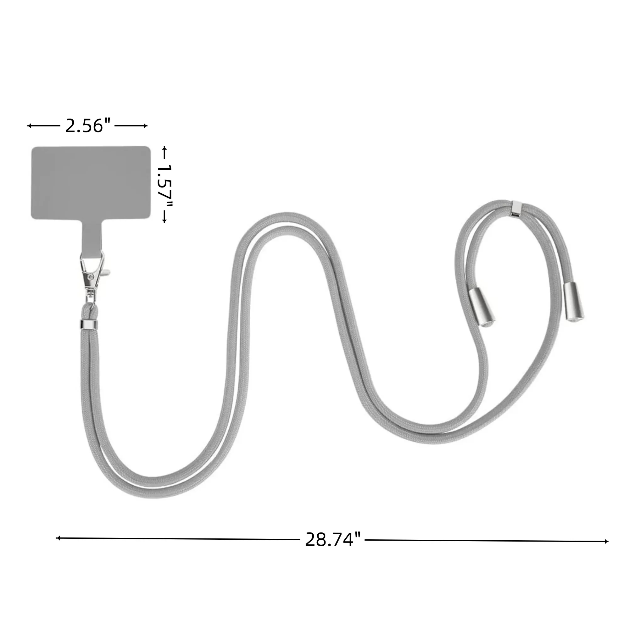 Adjustable Polyester Cell Phone Lanyard Badge Holder 3