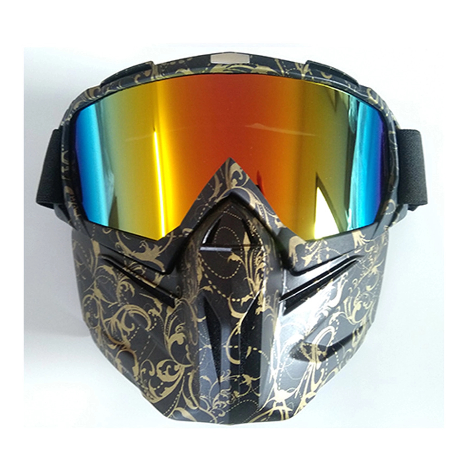 Motorcycle Helmet Riding Goggles Glasses With  Face Mask 8