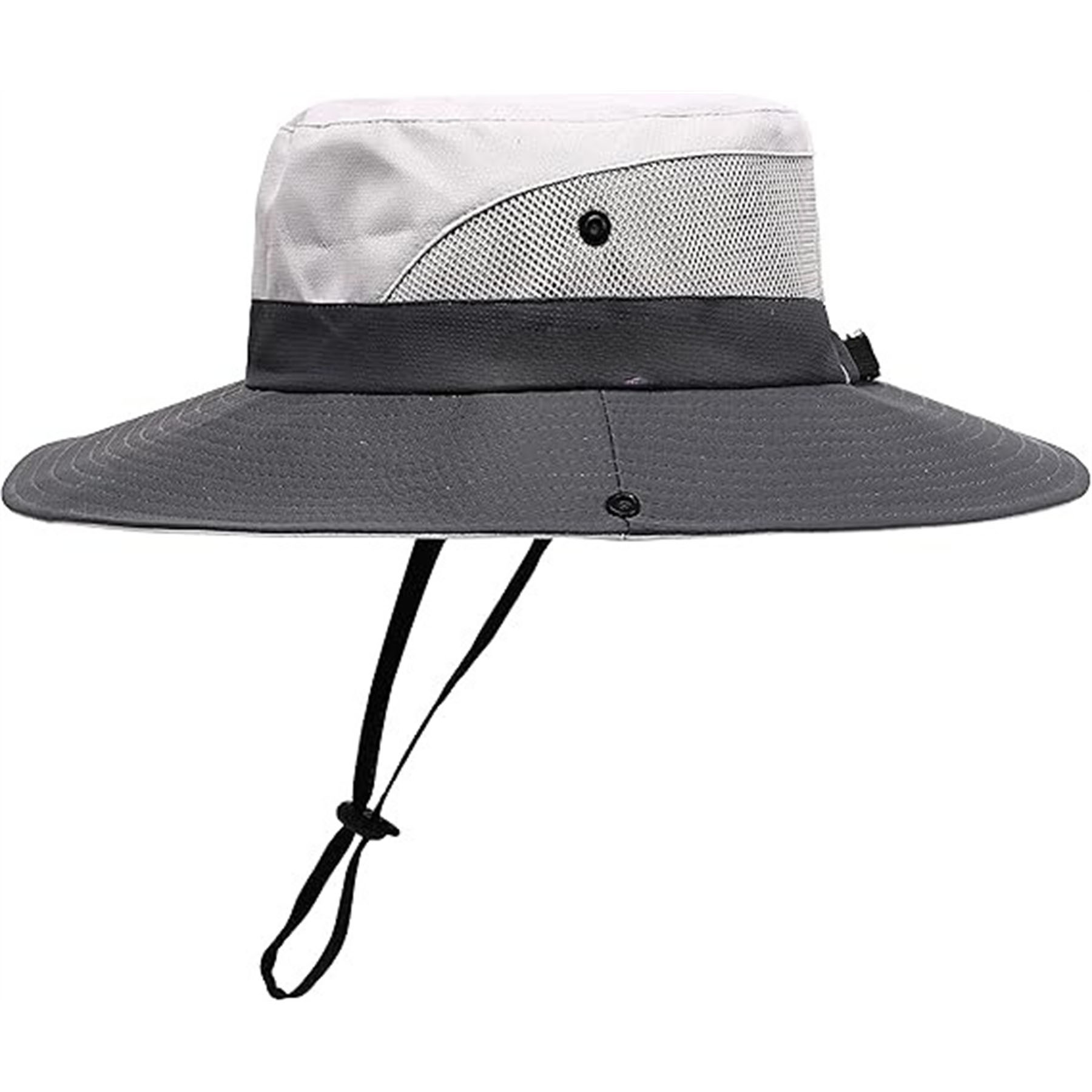 Womens Summer Foldable Cool Mesh Ponytail Bucket Hat 28
