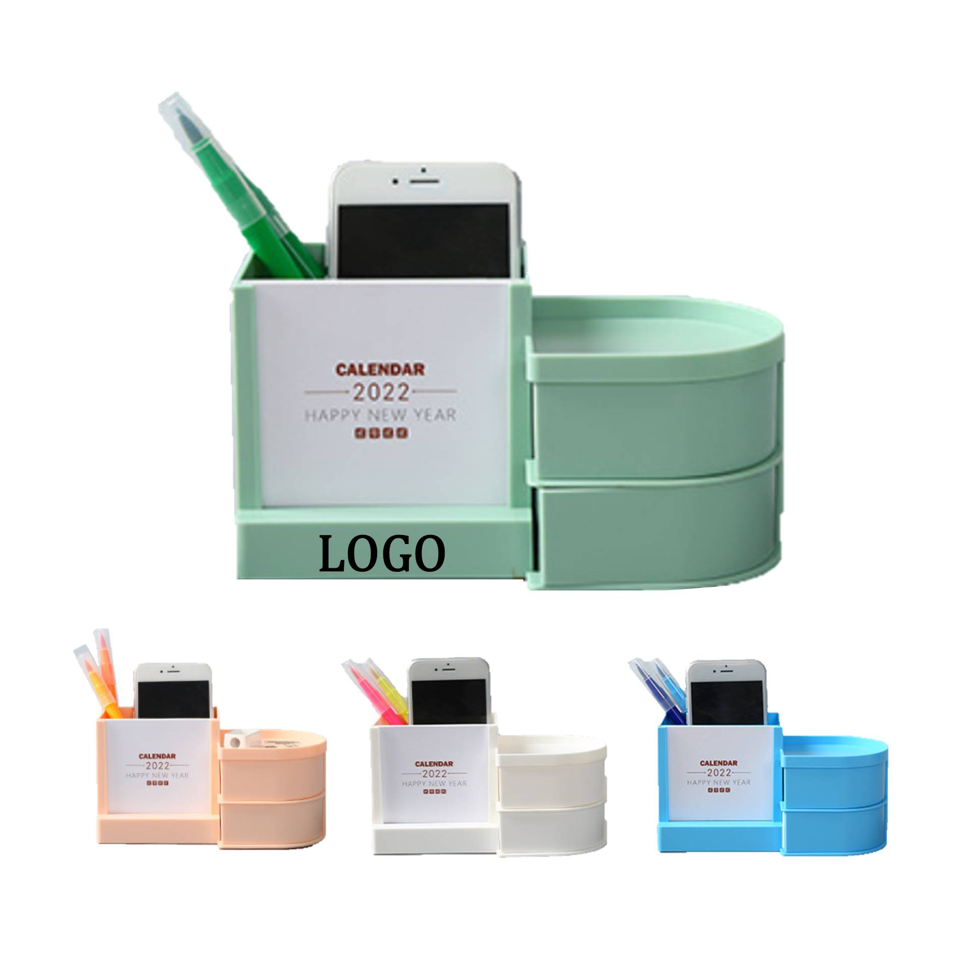 Desk Calendar With Mini Drawer Organizer 2