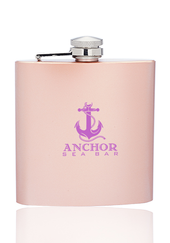 6 oz. Murano Stainless Steel Hip Flasks 18