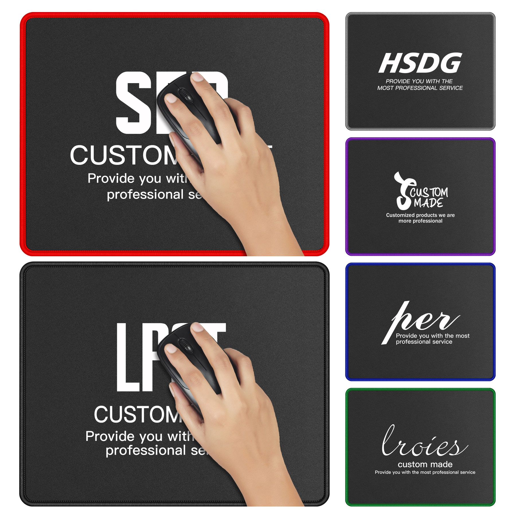 Mouse Pad with Stitched Edge 8