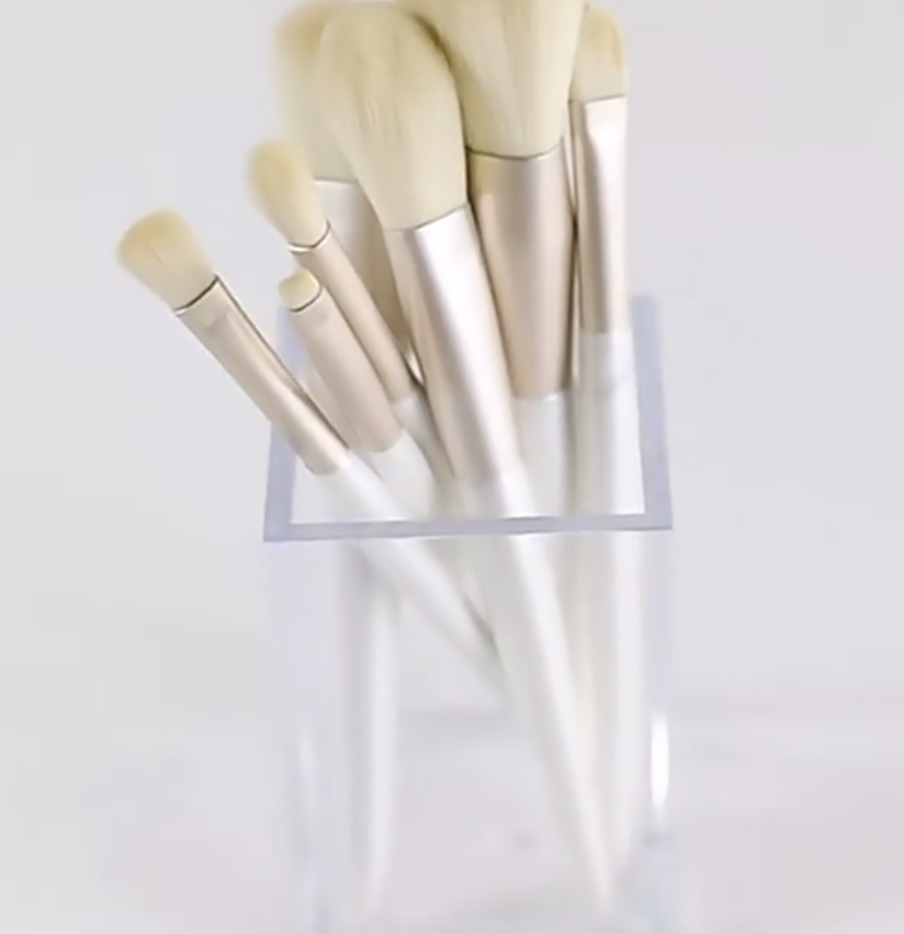 Clear Acrylic Pencil Pen Holder Cup Makeup Brush Storage Organizer 7