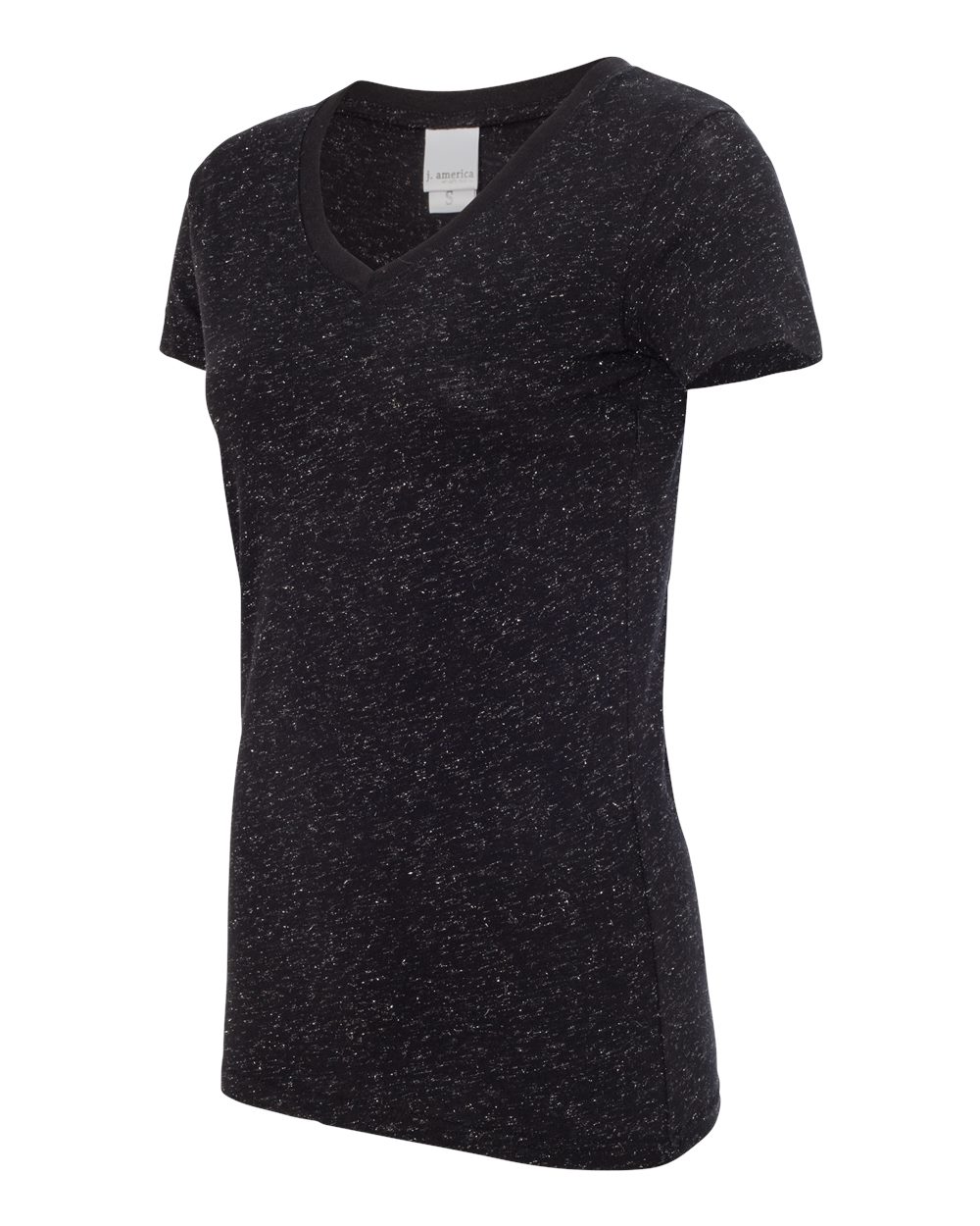Women's Glitter V-Neck T-Shirt - 8136 14