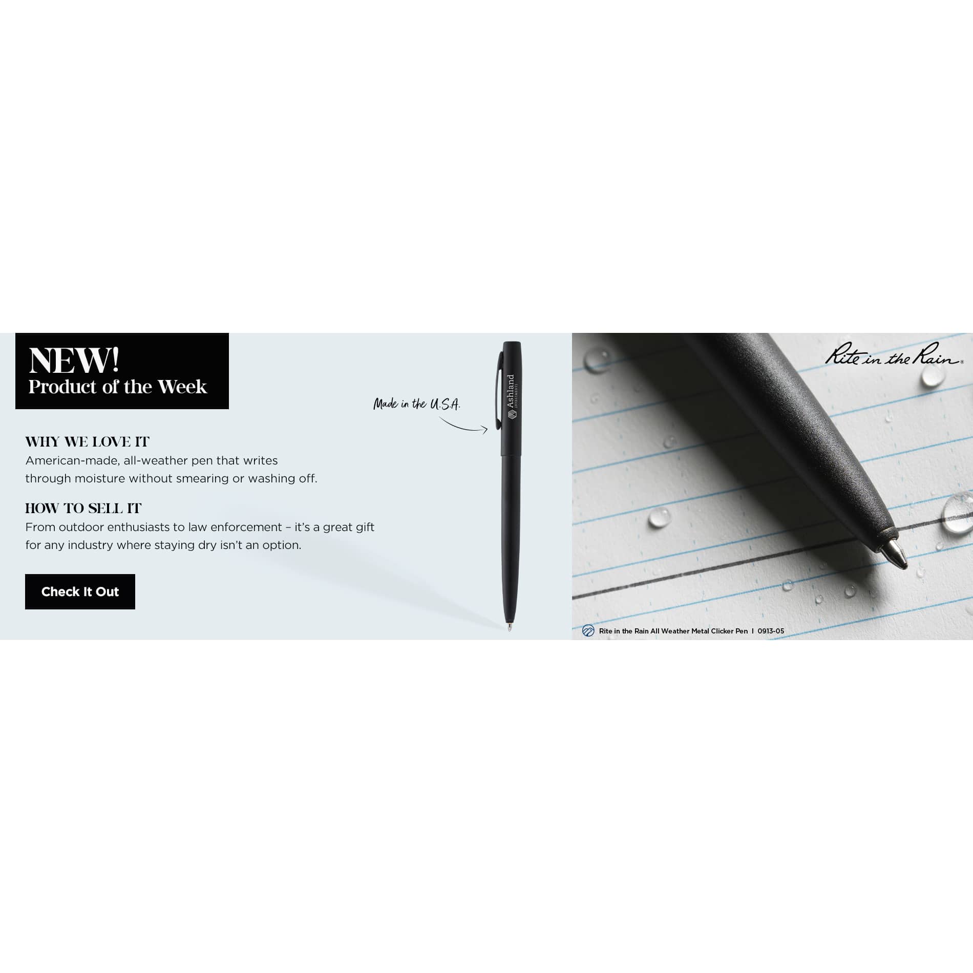 Rite in the Rain All Weather Metal Clicker Pen 42