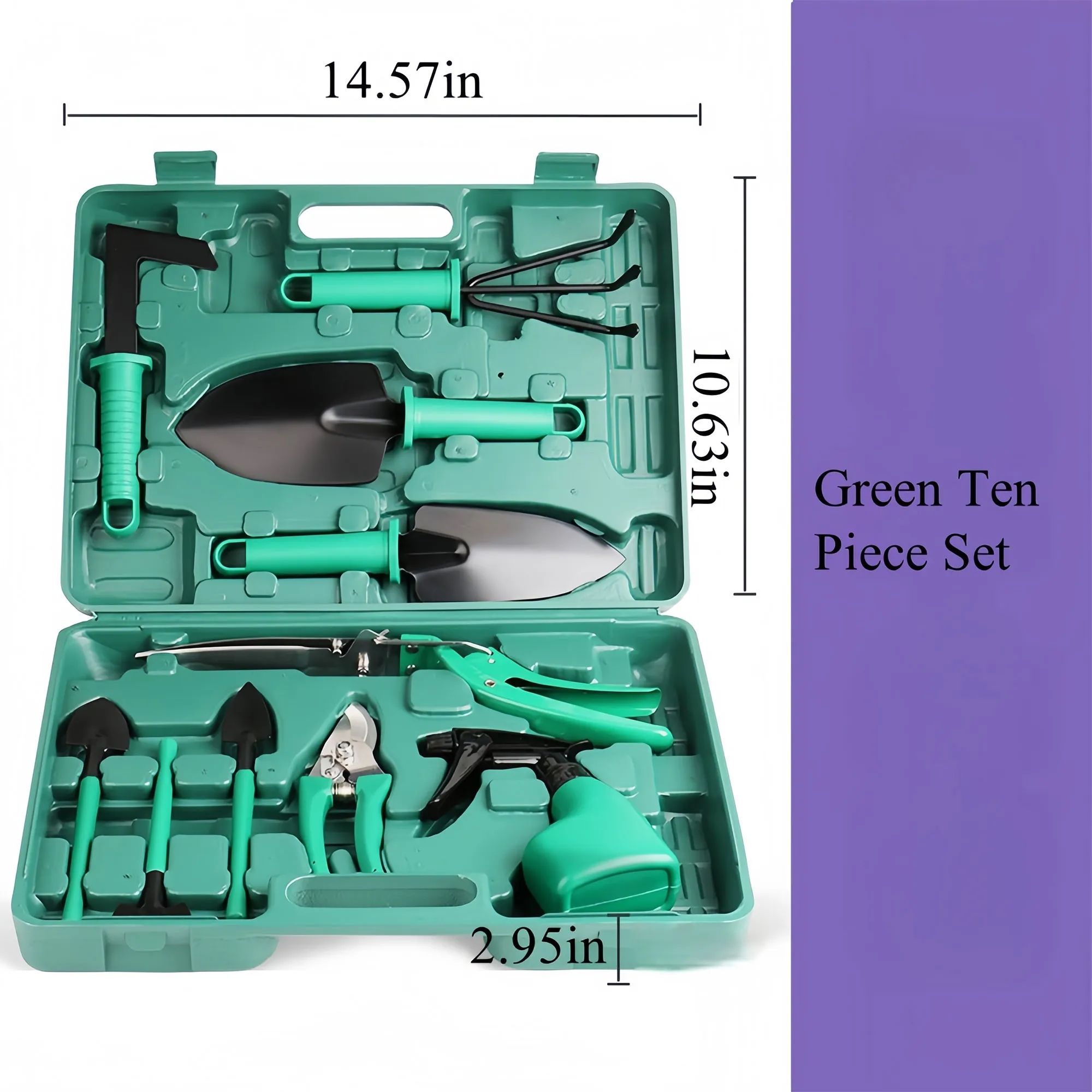 Premium 10-Piece Gardening Tool Set With Storage Box 8