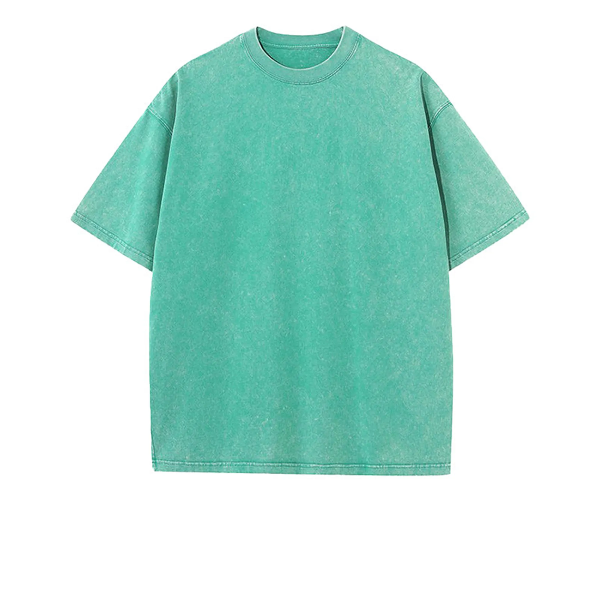 MOQ 20 230gsm Heavyweight Washed Vintage Cotton T Shirt 5