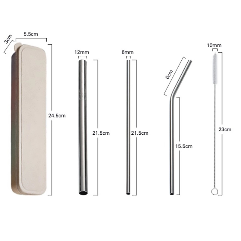 Reusable Straw Set With Case 2
